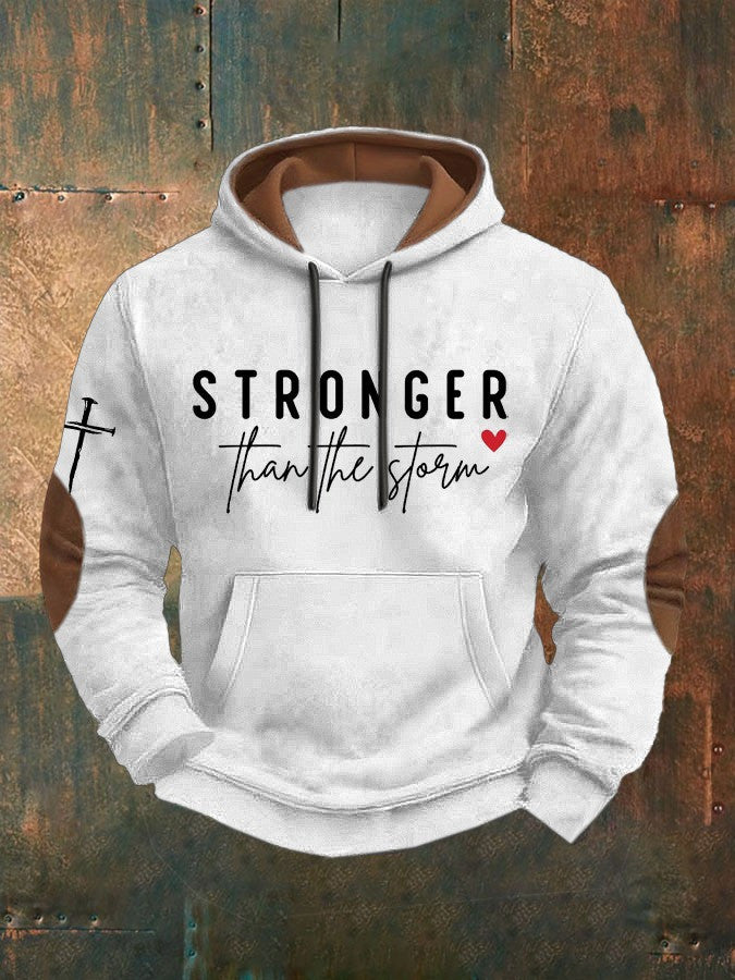 Charlie Kirk Hoodie Stronger Than The Storm Tribute To Charlie Kirk Clothing - Lilybirchmarket