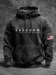 Charlie Kirk Hoodie Voice Of Freedom That Can't Be Silenced Freedom Clothing TPUSA Merch - Lilybirchmarket