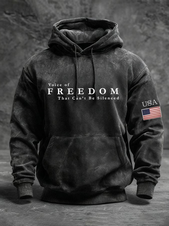 Charlie Kirk Hoodie Voice Of Freedom That Can't Be Silenced Freedom Clothing TPUSA Merch - Lilybirchmarket