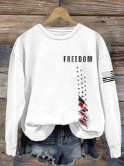 Charlie Kirk Merch American Flag Freedom Sweatshirt I Am Charlie Kirk Sweatshirt Memorial Gifts - Lilybirchmarket