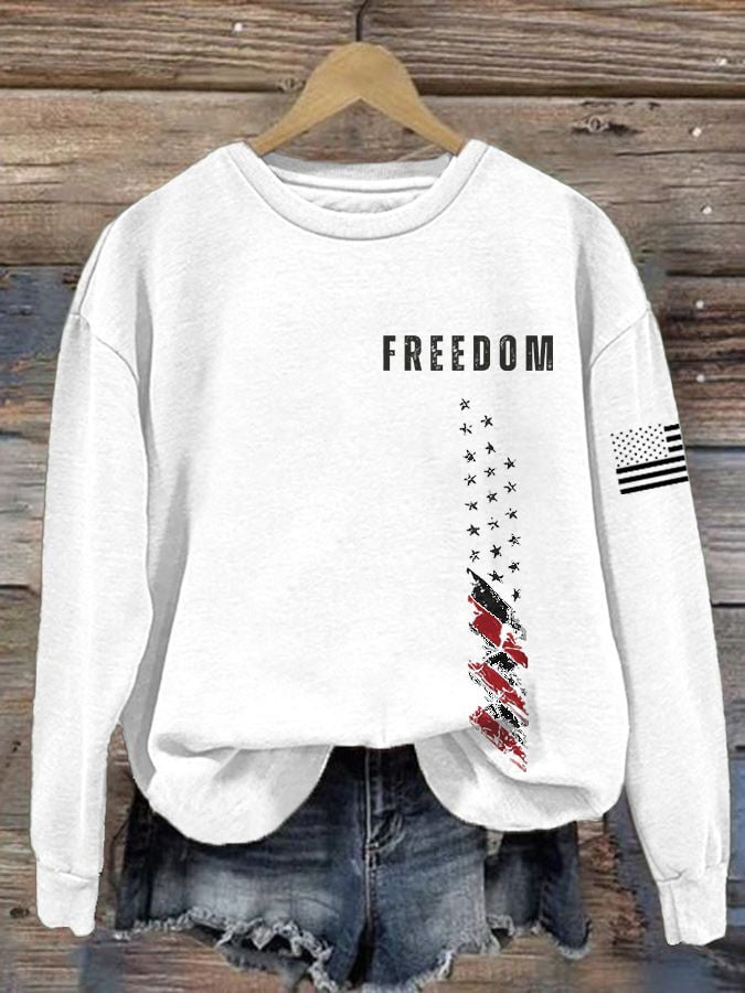 Charlie Kirk Merch American Flag Freedom Sweatshirt I Am Charlie Kirk Sweatshirt Memorial Gifts - Lilybirchmarket