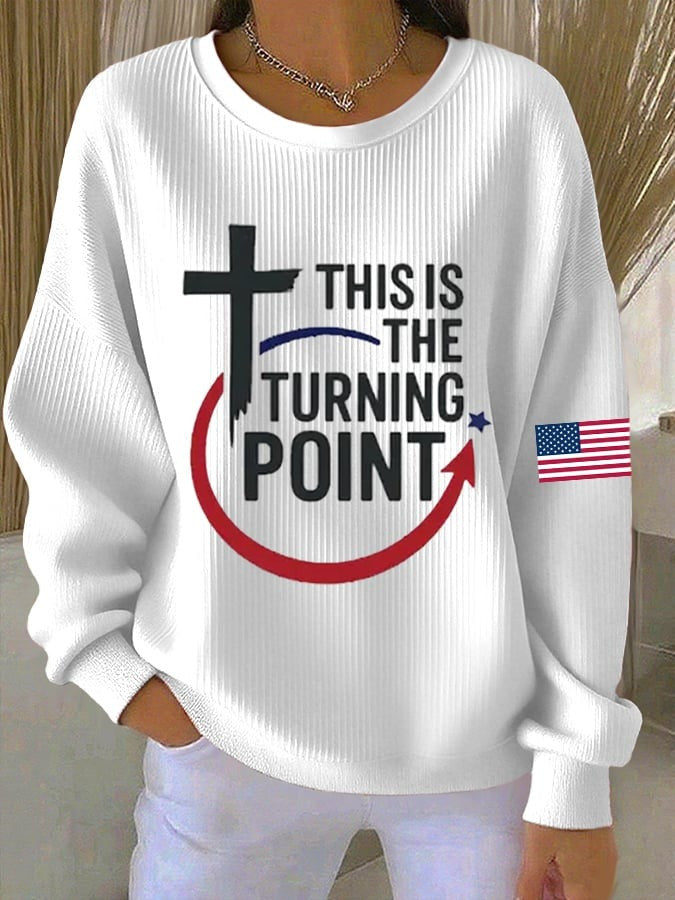 Charlie Kirk Merch Freedom Charlie Kirk Sweatshirt This Is The Turning Point Sweatshirt - Lilybirchmarket