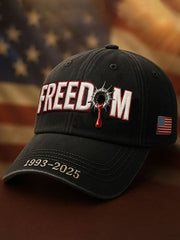 Charlie Kirk Merch Freedom Hat Embroidered Turning Point USA Merch Charlie Kirk Supporters Gift - Lilybirchmarket