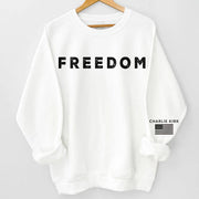 Charlie Kirk Merch Freedom Sweatshirt RIP Charlie Kirk Sweatshirt Memorial Gifts - Lilybirchmarket