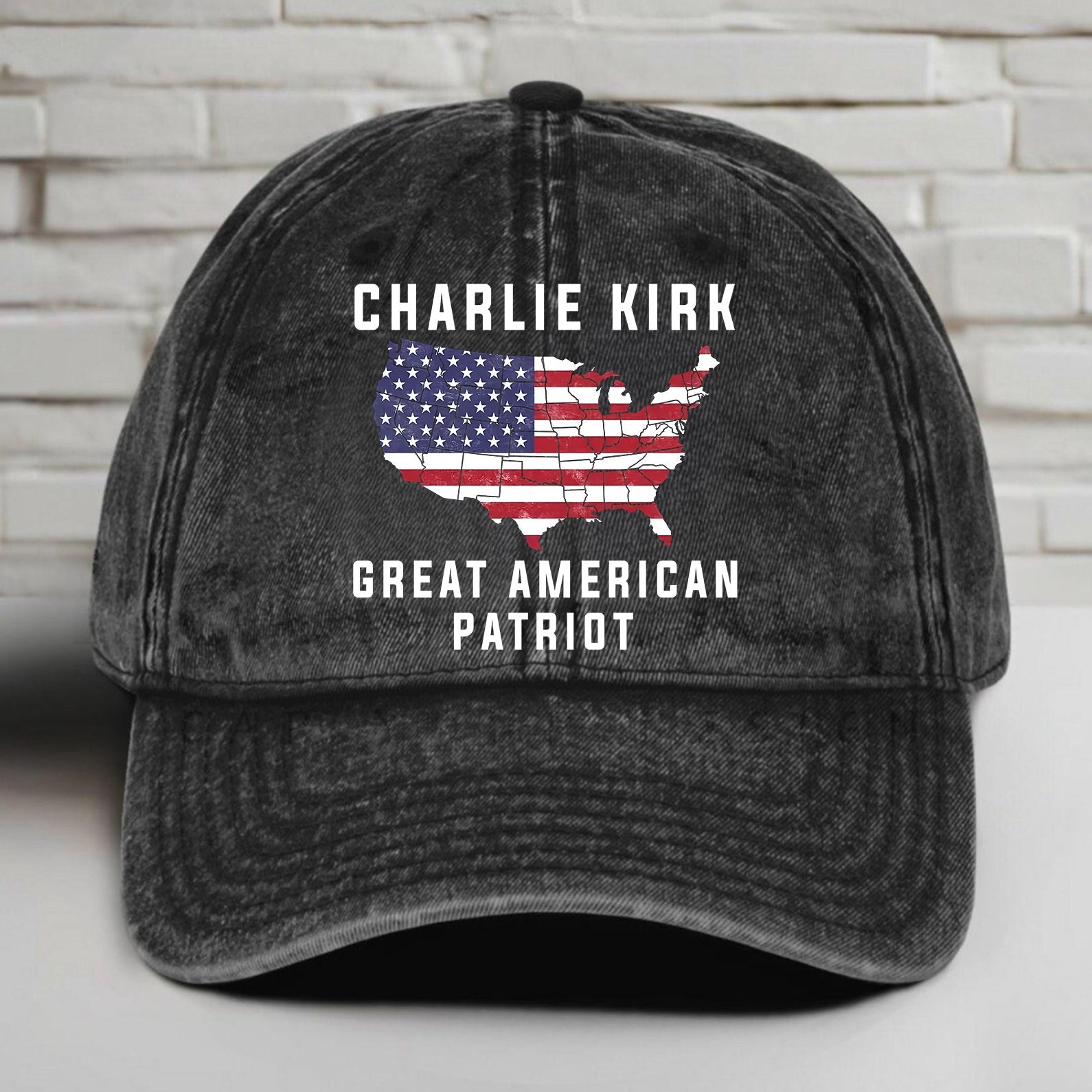 Charlie Kirk Merch Great American Patriot Charlie Kirk Hat Patriotic Gifts For Dad - Lilybirchmarket