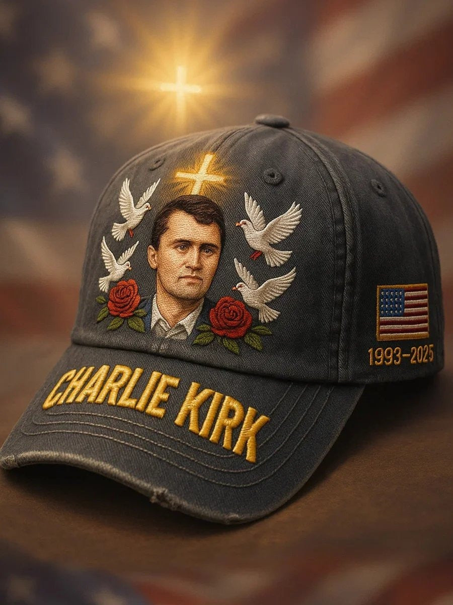 Charlie Kirk Merch In Memory Of This Art Print Hat Gifts For Patriots - Lilybirchmarket