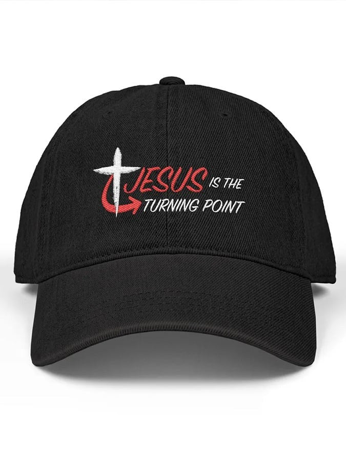 Charlie Kirk Merch Jesus Is The Turning Point Hat Embroidered TPUSA Merch Charlie Kirk Hat - Lilybirchmarket