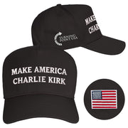 Charlie Kirk Merch Make America Charlie Kirk Hat Embroidered Turning Point USA Merch Dad Gifts - Lilybirchmarket