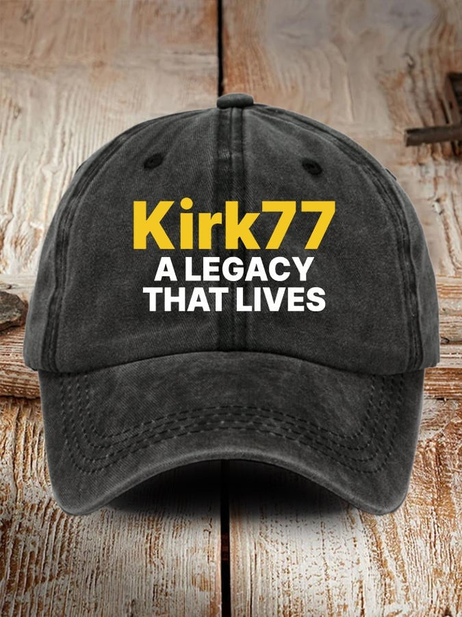 Charlie Kirk Merch Retro A Legacy That Lives Print Baseball Cap 2 Gifts For Patriots - Lilybirchmarket