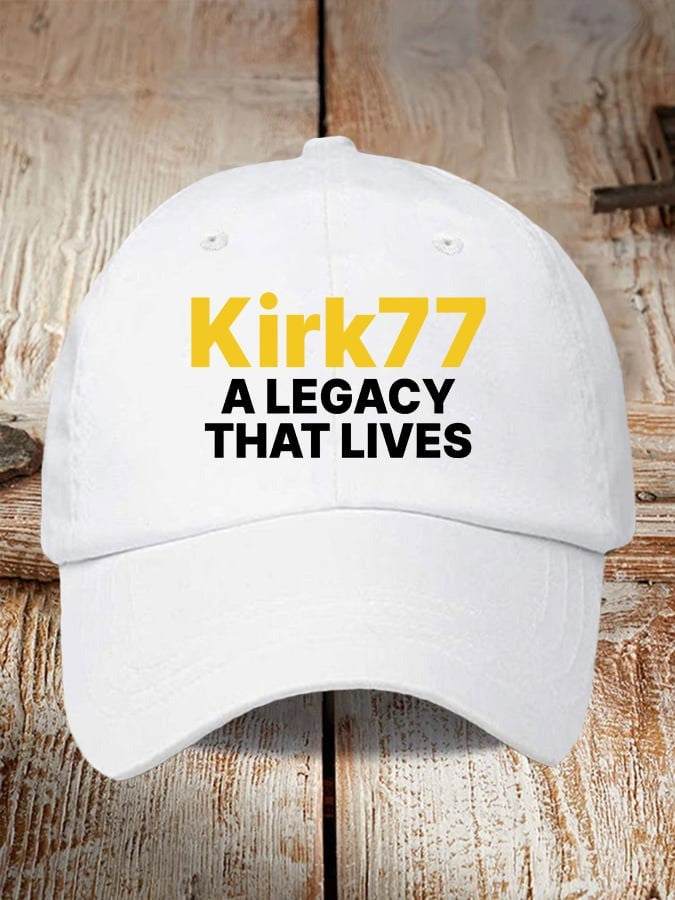 Charlie Kirk Merch Retro A Legacy That Lives Print Baseball Cap 3 Gifts For Patriots - Lilybirchmarket