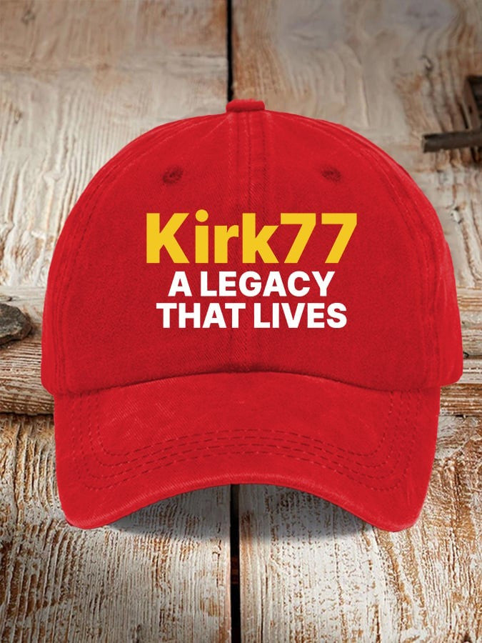 Charlie Kirk Merch Retro A Legacy That Lives Print Baseball Cap Gifts For Patriots - Lilybirchmarket