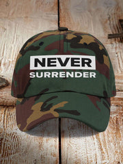 Charlie Kirk Merch Unisex Never Surrender Print Hat Gifts For Patriots - Lilybirchmarket