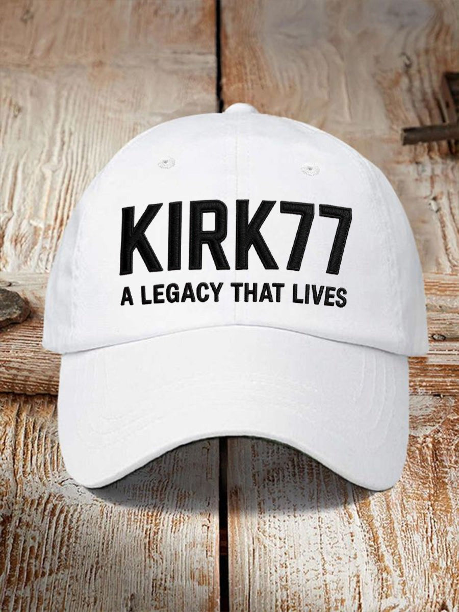 Charlie Kirk Merch Unisex Resort Kirk77 A Legacy That Lives Design Print Hat Gifts For Patriots - Lilybirchmarket