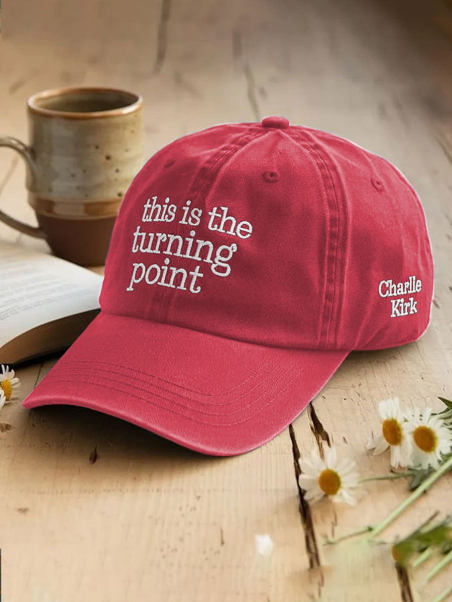 Charlie Kirk Merch Unisex Turning Point USA Flag Print Hat Gifts For Patriots - Lilybirchmarket