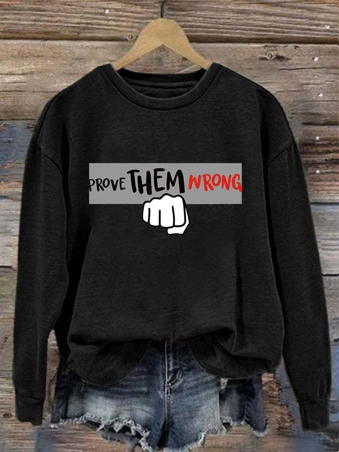 Charlie Kirk Prove Them Wrong Sweatshirt Justice For Charlie Kirk Women's Clothing - Lilybirchmarket