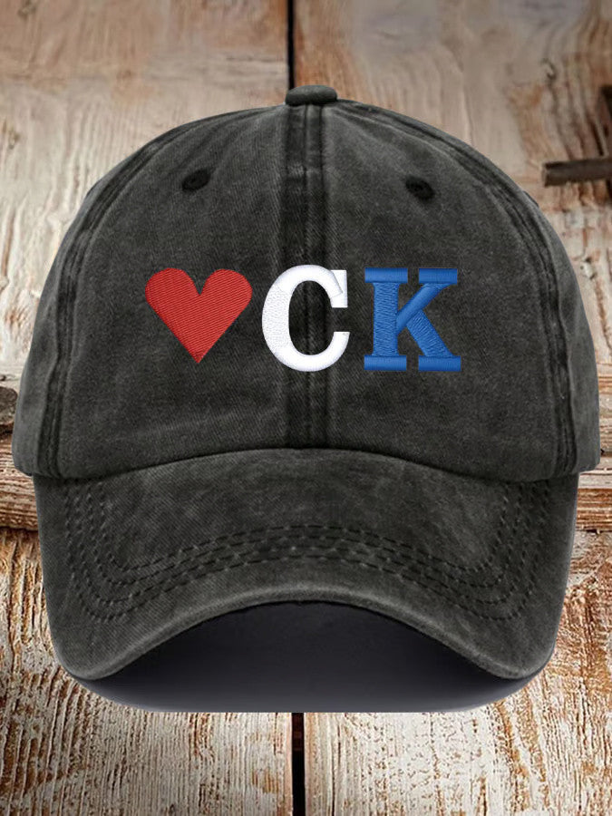 Charlie Kirk Shooters Hat Embroidered Retro Love KC Print Baseball Cap Gifts For Dad - Lilybirchmarket