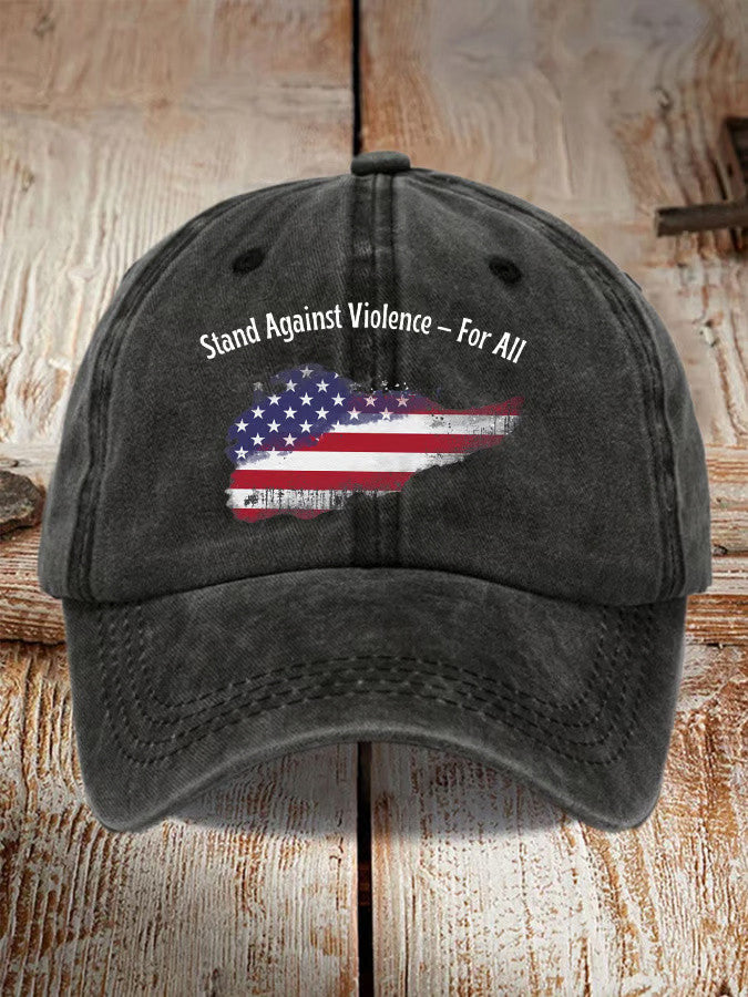 Charlie Kirk Shooters Hat Stand Against Violence For All Hat Gifts For Patriots - Lilybirchmarket