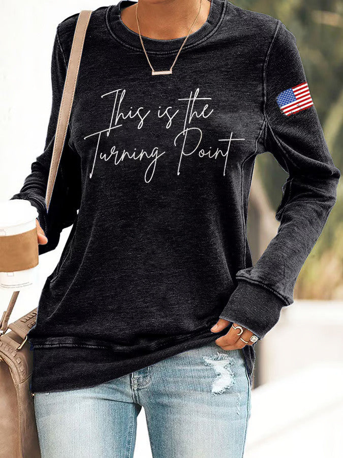 Charlie Kirk Shooters Shirt Retro This Is The Turning Point Shop Sweatshirt - Lilybirchmarket