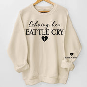 Charlie Kirk Sweatshirt Echoing Her Battle Cry Erika Kirk Sweatshirt Charlie Kirk Funeral Merch - Lilybirchmarket