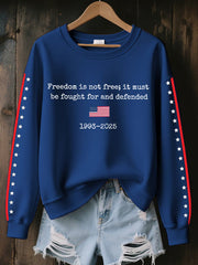Charlie Kirk Sweatshirt Freedom Is Not Free Sweatshirt Gifts For Wife - Lilybirchmarket