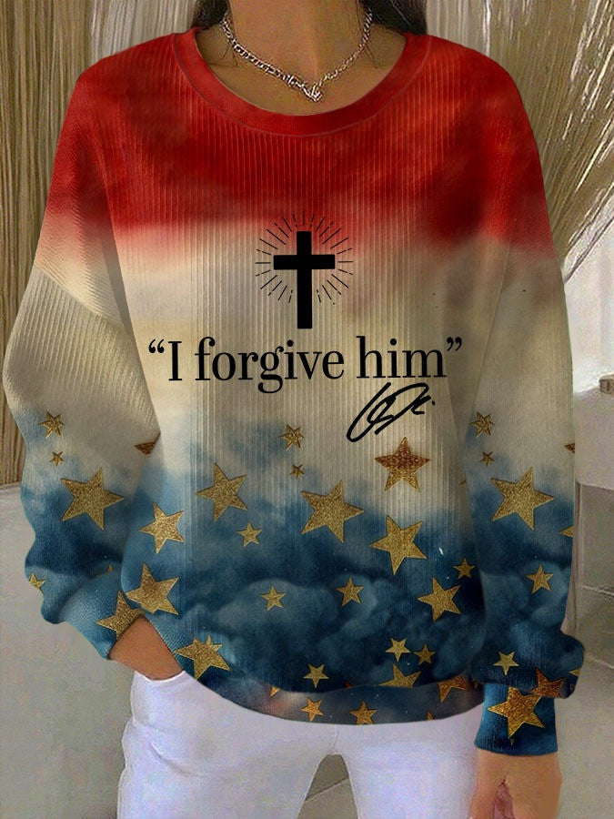 Charlie Kirk Sweatshirt I Forgive Him Sweatshirt Charlie Kirk Memorial Merch Gifts For Her - Lilybirchmarket