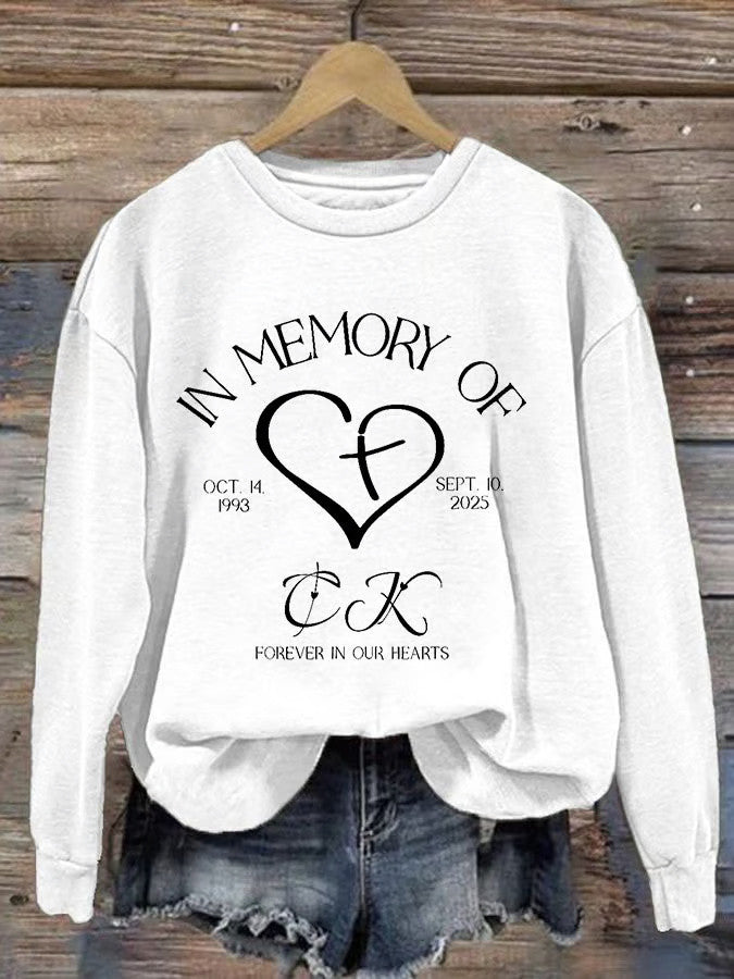 Charlie Kirk Sweatshirt In Memory Of Charlie Kirk Sweatshirt Patriotic Gifts For Sister - Lilybirchmarket