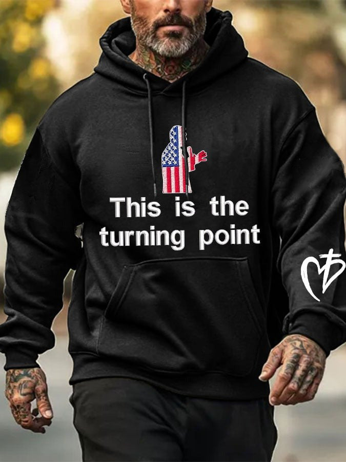 Charlie Kirk This Is The Turning Point Hoodie Turning Point USA Merch RIP Charlie Kirk - Lilybirchmarket