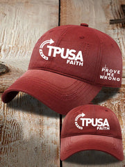 Charlie Kirk TPUSA Faith Hat Prove Me Wrong Turning Point Cap Gifts For Fans - Lilybirchmarket