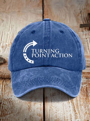 Charlie Kirk Turning Point Action Hat The Turning Point TPUSA USA Merch Charlie Kirk Gear - Lilybirchmarket