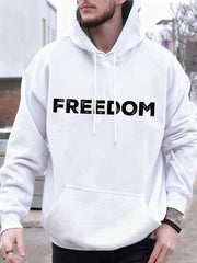 Charlie Kirk White Freedom Merch Hoodie Turning Point USA Charlie Kirk Was Wearing Clothing - Lilybirchmarket