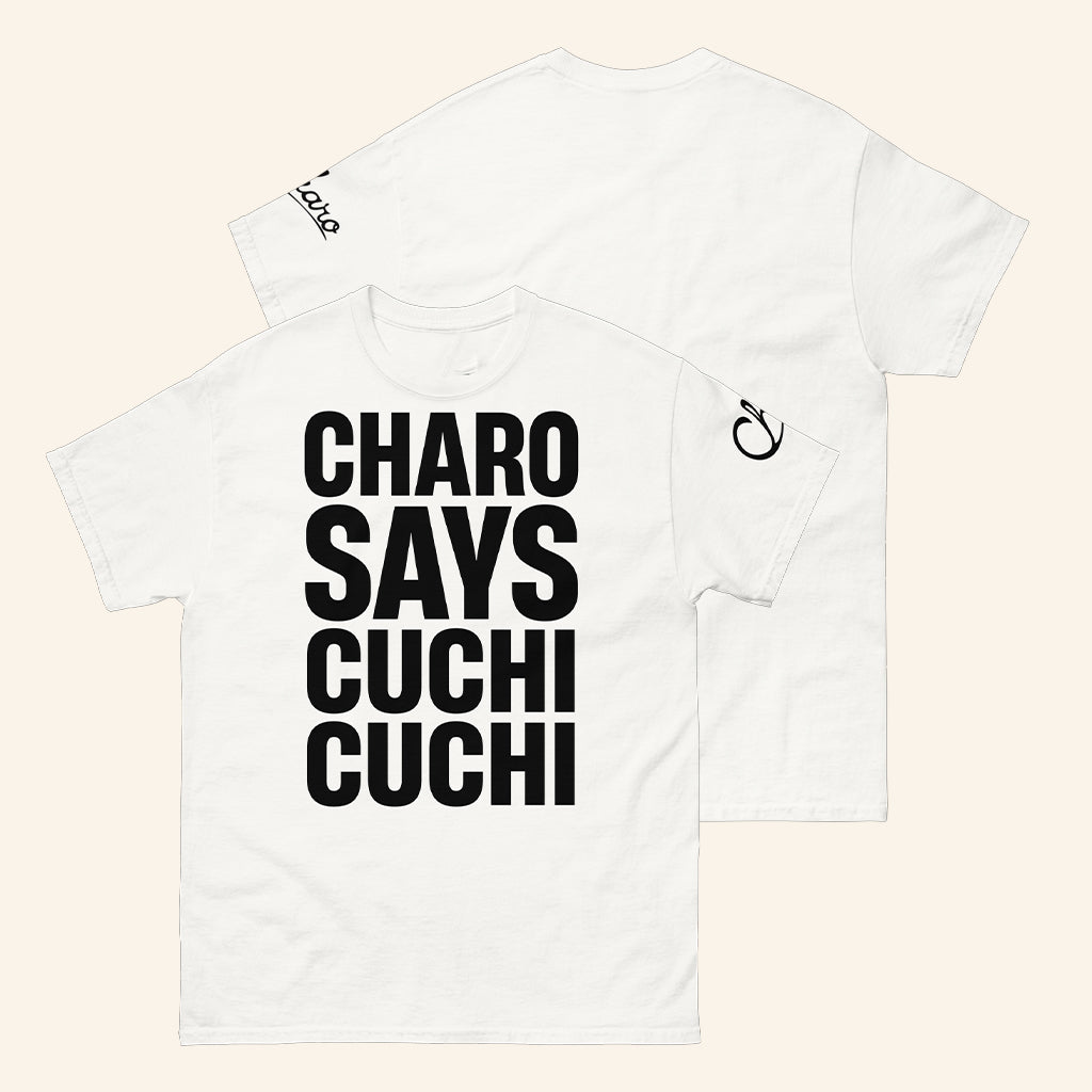 Charo Merch Charo Says Cuchi Cuchi T-Shirt Best Gifts For Music Lovers - Lily Birch Market