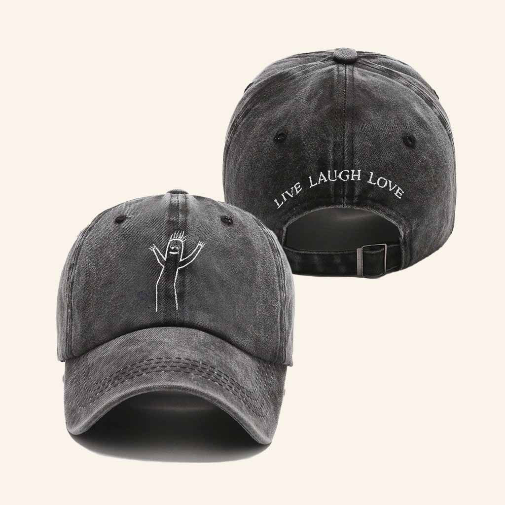 Chastity Belt Merch Fly Guy Hat Live Laugh Love Embroidered Cap Gift For Dad - Lilybirchmarket
