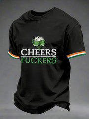  Cheers Fckers Green Beer T-Shirt Funny Irish Shirts St Patrick's Day Apparel Dad Gifts - TradiViet