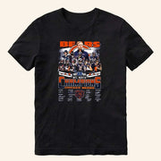 Chicago Bears 2025 NFC North Champions 2025 Signatures T-Shirt Bears Merch - Lily Birch Market