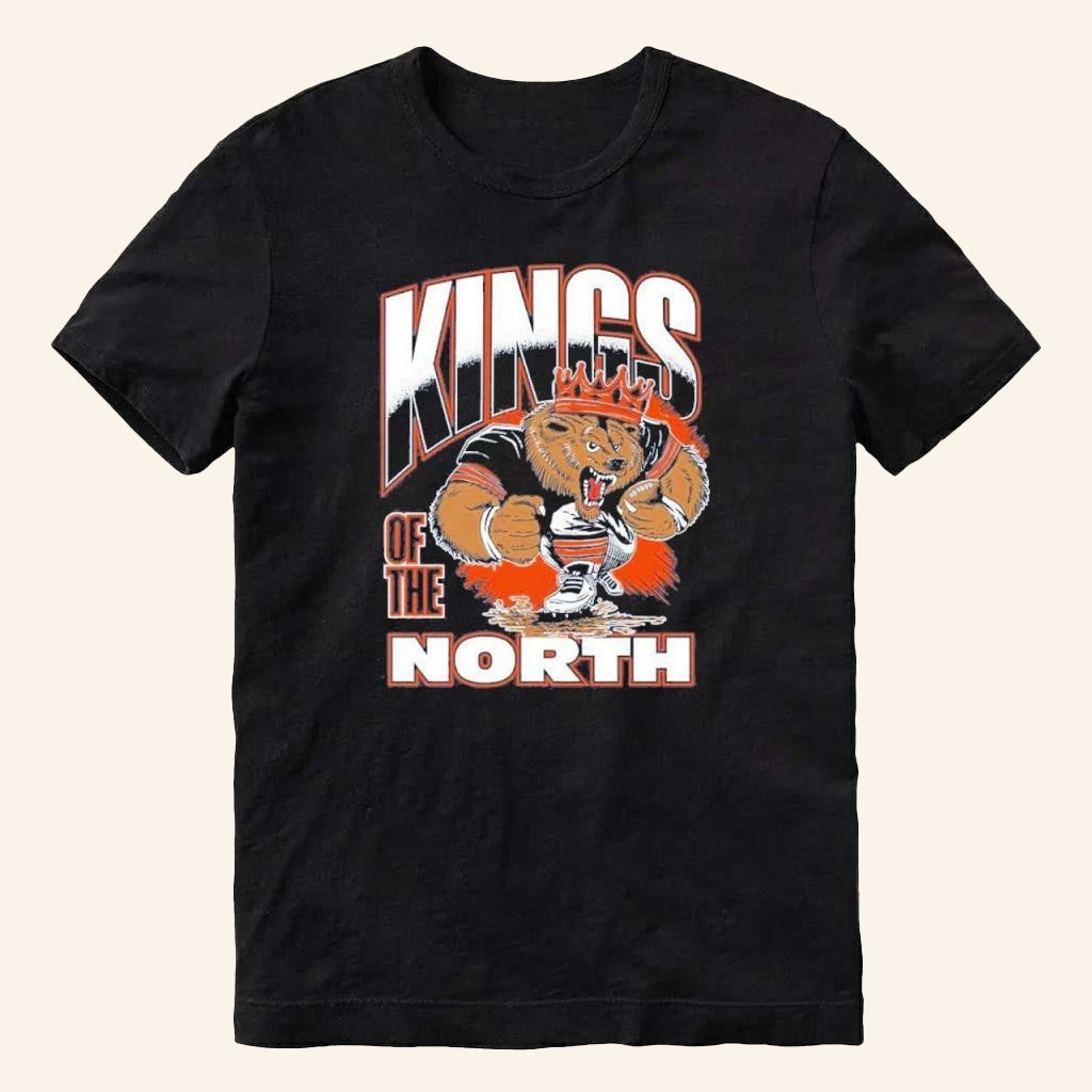 Chicago Football Merch Kings Of The North Mascot T-Shirt Football Related Gifts - Lily Birch Market