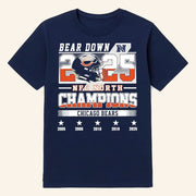 Chicago Football Merch NFC North Champions 2025 Bear Down T-Shirt Best Football Gifts - Lily Birch Market