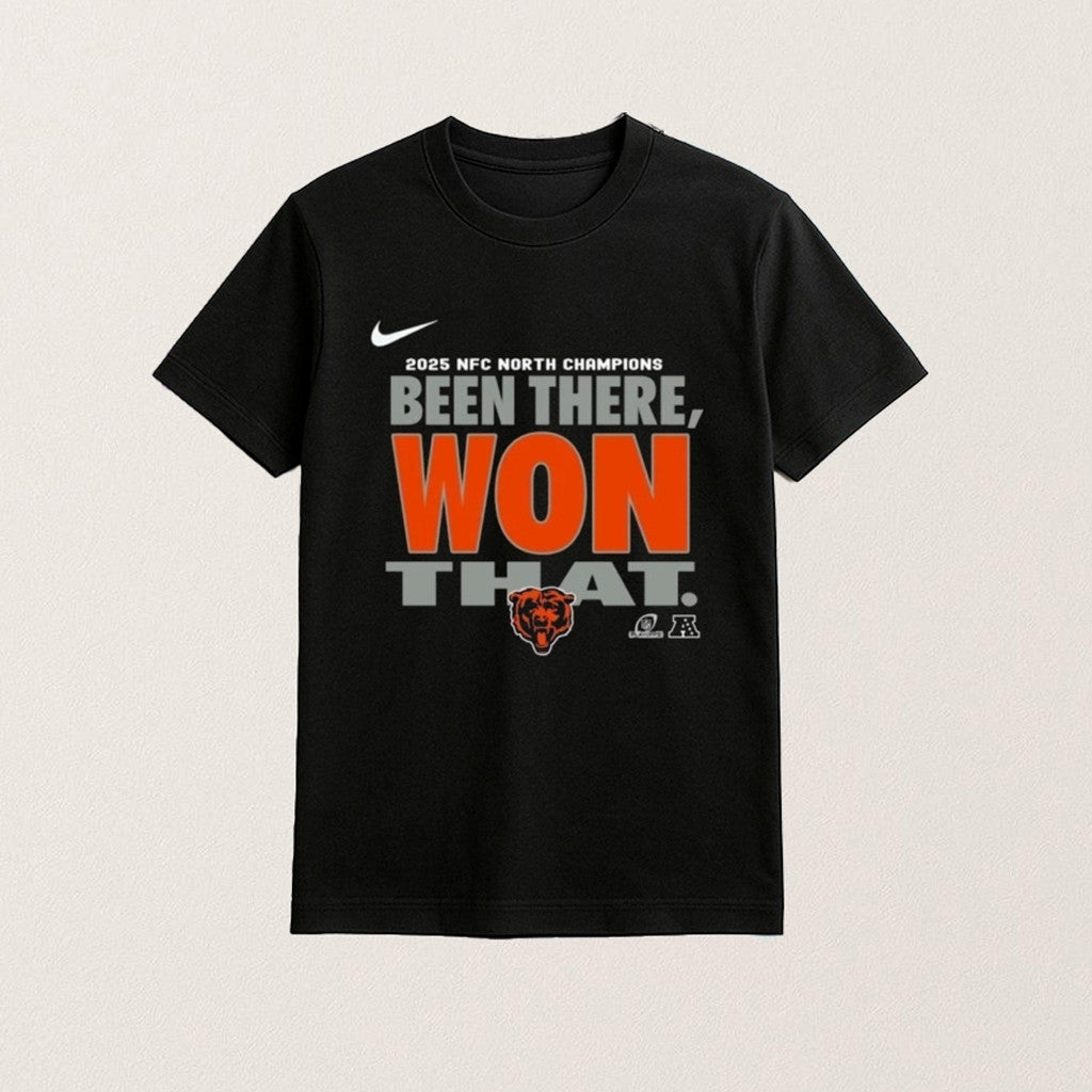Chicago Football Merch NFC North Champions Been There Won That T-Shirt Gifts For Football Fans - Lily Birch Market