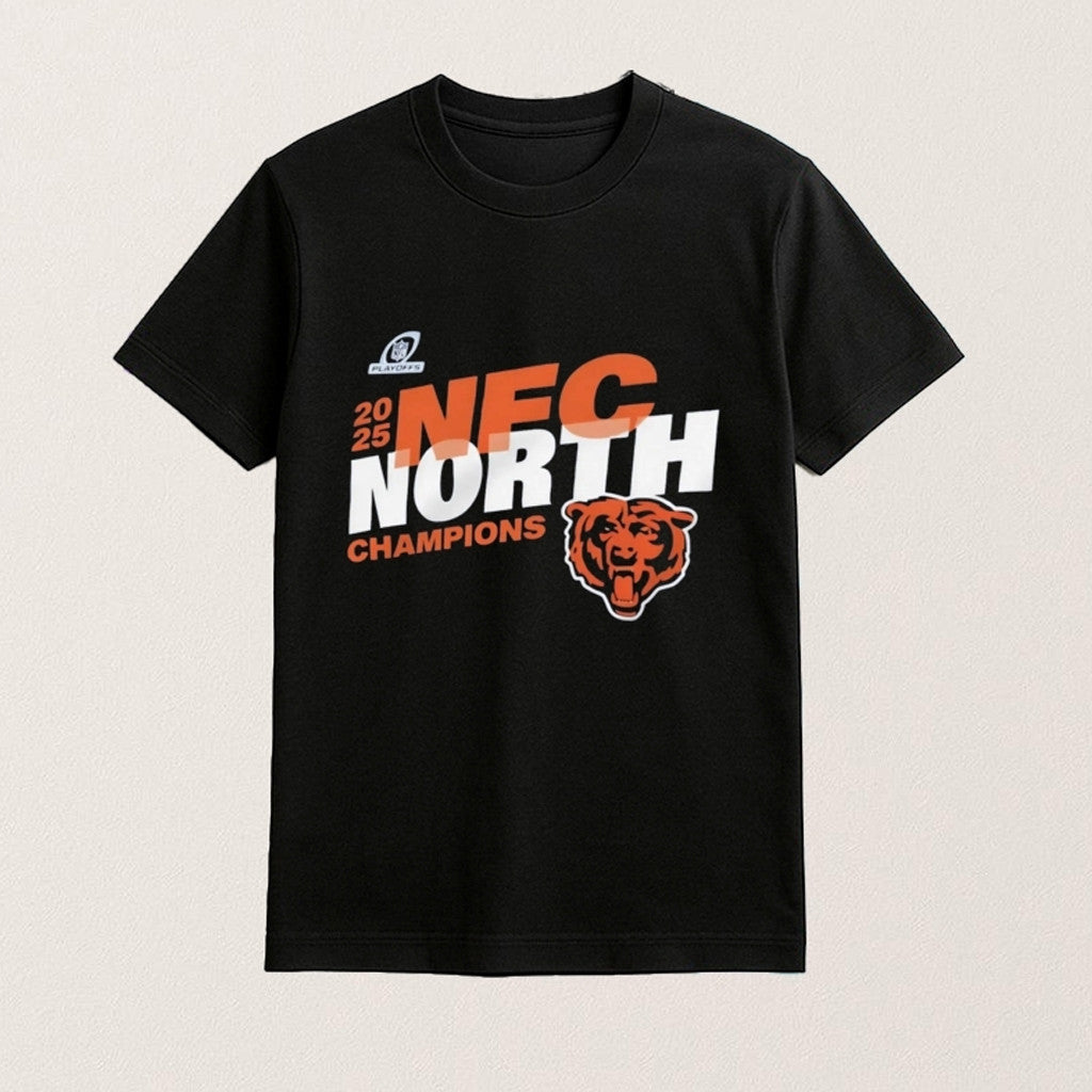 Chicago Football NFC North Champions 2025 Shirt Chicago Football Merch Gifts For Dad - Lily Birch Market