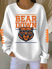 Chicago Football Sweatshirt Bear Down Sweatshirt Gameday Clothes CB Merch Best Gift For Her - Lilybirchmarket