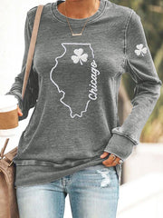  Chicago St Patrick's Day Sweatshirt St Paddys Day Shirts Cool St Patrick's Day Gifts - TradiViet