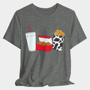 Chick Fil A Merch Cow Chicken Nugs Nuggets Drink Fries T-Shirt Best Gifts For Friends - Lily Birch Market