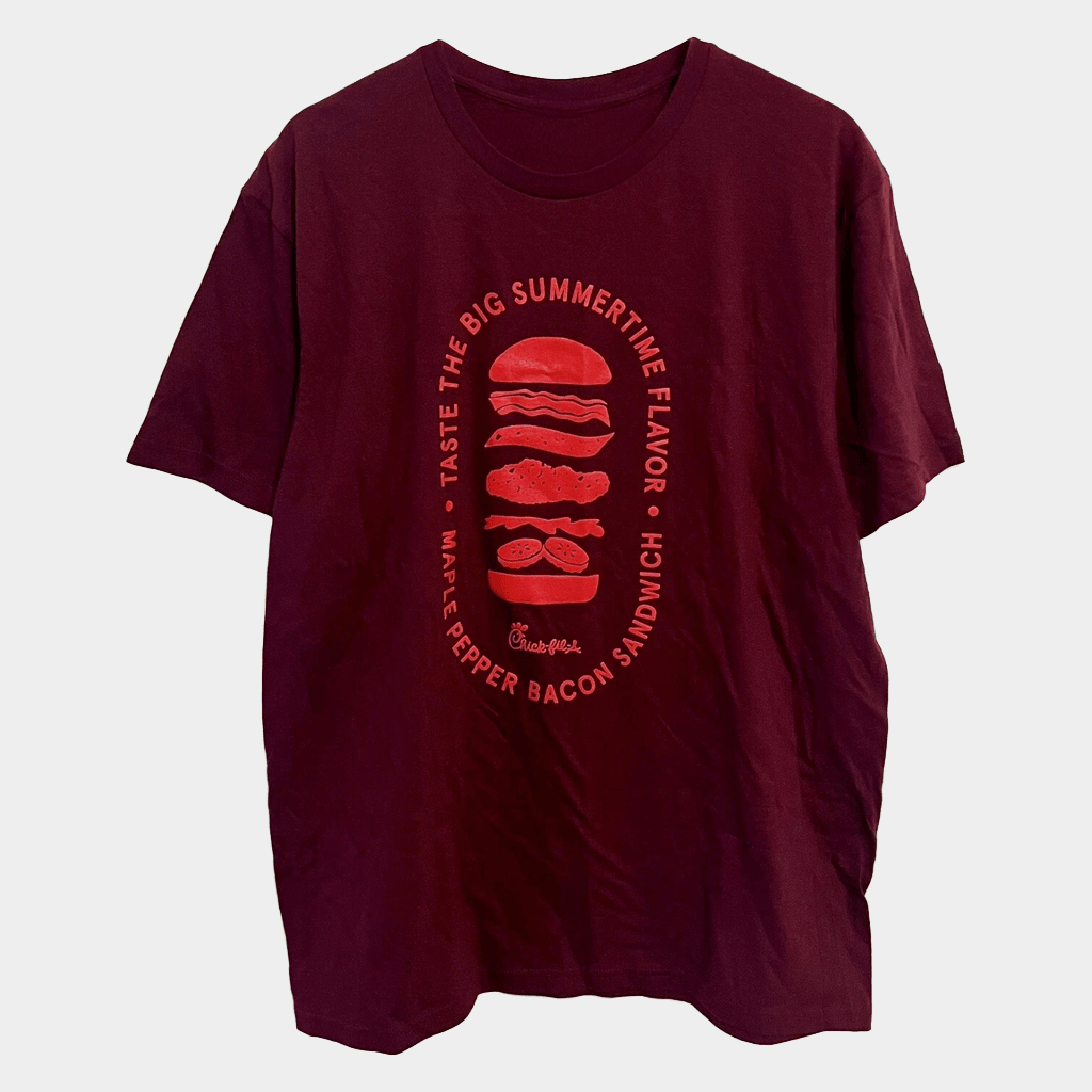 Chick Fil A Merch Maple Pepper Bacon Sandwich T-Shirt Gifts For Besties - Lily Birch Market
