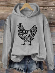 Chicken F CAW F Hoodie Funny Farm Hoodie Humorous Gifts For Friends - Lilybirchmarket