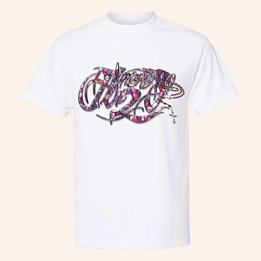 Chief Keef Merch Almighty So Stained Glass Logo White T-Shirt Gifts For Rap Fans - Lily Birch Market