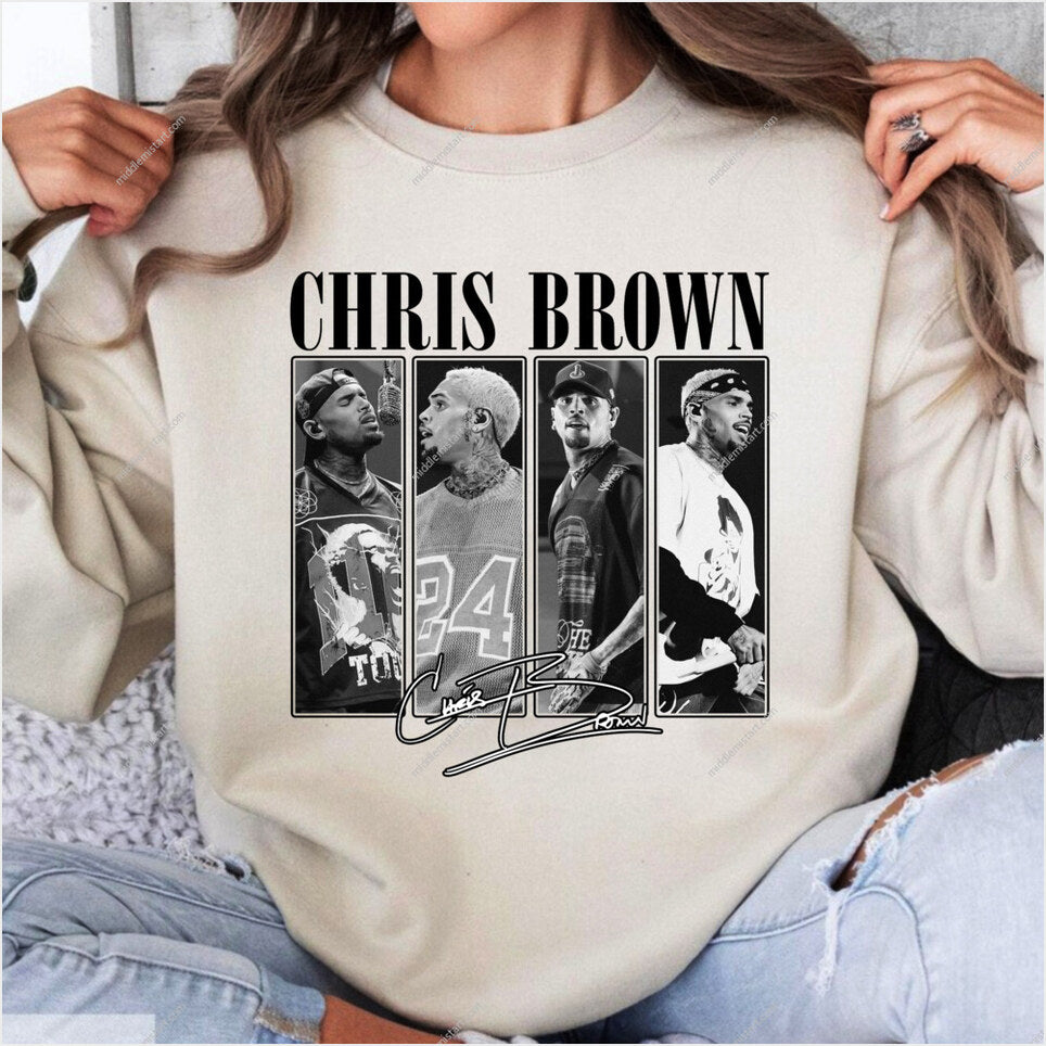 Chris Brown Concert Sweatshirt Gifts For Her Merch Apparel - Lilybirchmarket