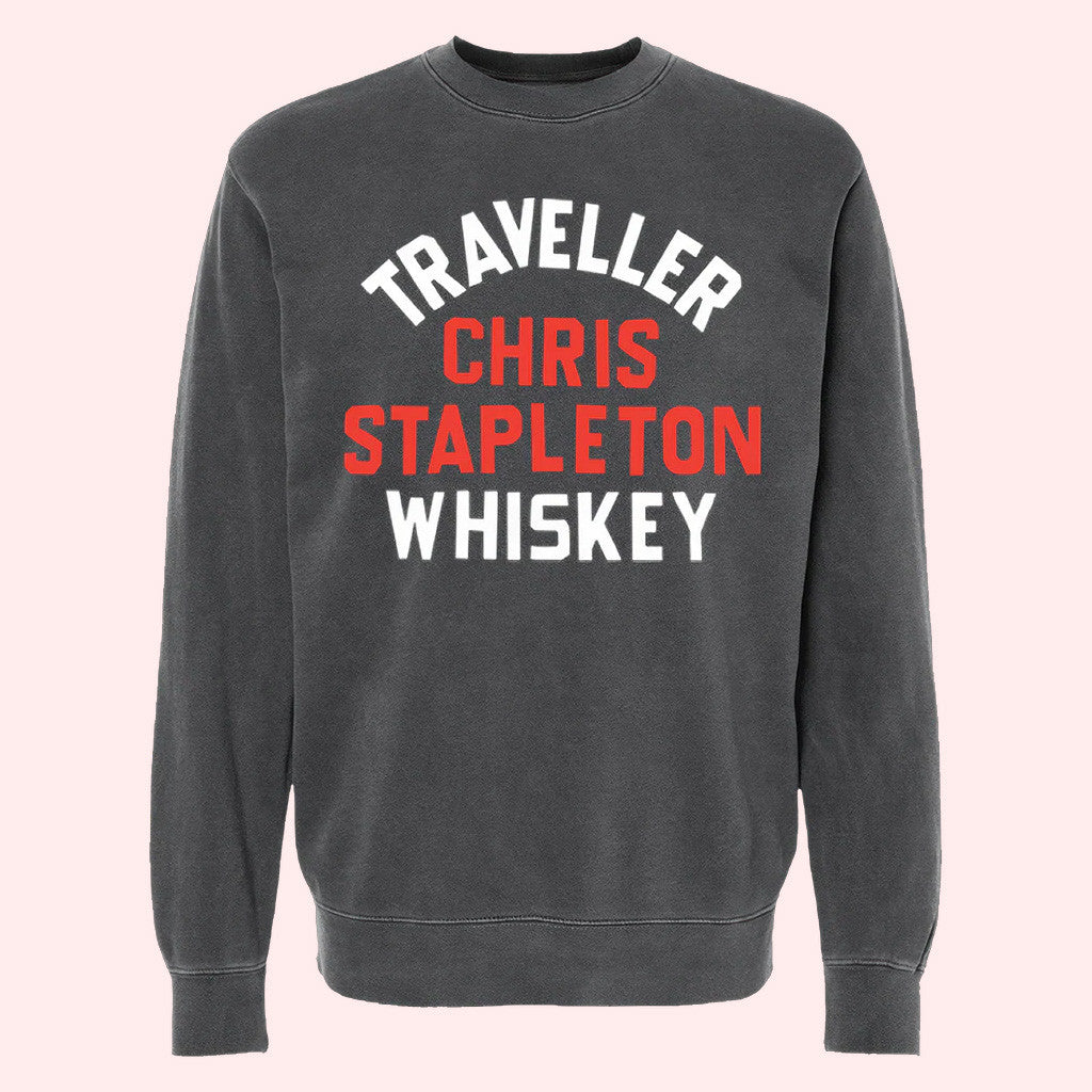 Chris Stapleton Merch Traveller Whiskey Crewneck Sweatshirt Gifts For Friends - Lilybirchmarket