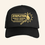 Chris Stapleton Merch White Horse Pyro Crew Trucker Hat Husband Christmas Gift Ideas - Lilybirchmarket