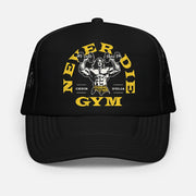 Chrisdelia Merch Never Die Gym Black Trucker Hat Birthday Present For Husband - Lilybirchmarket