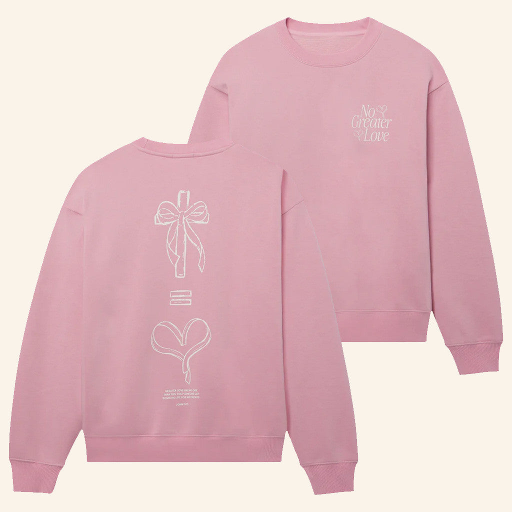 Christian Merch No Greater Love Sweatshirt Gift Ideas For Daughter - Lilybirchmarket