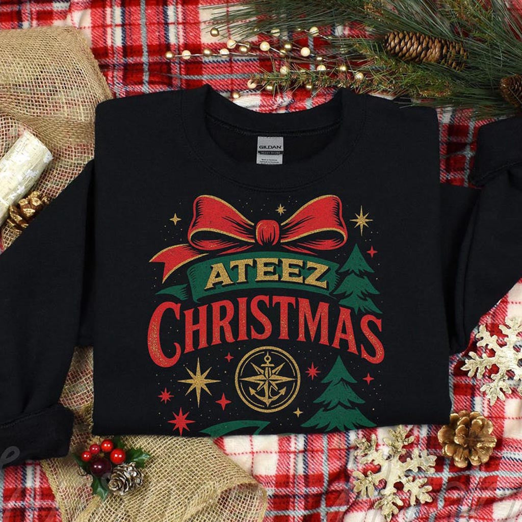 Christmas Ateez Sweatshirt Ateez 2025 World Tour In Your Fantasy Sweatshirt ATEEZ Golden Hour - Lilybirchmarket